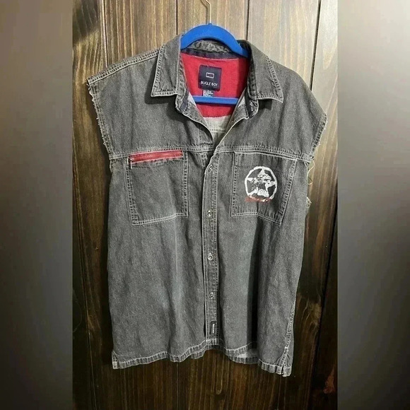 Vintage Bugle Boy Grunge 90’s Cut-Off Sleeveless. Size: Large - Picture 3 of 10